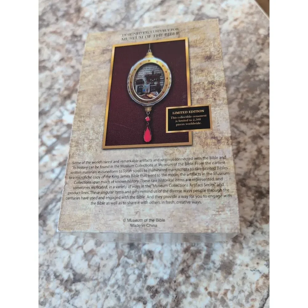 Christmas Museum of‎ the Bible DC Ornament Limited Edition in Box #1539/2500